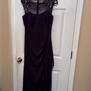 Chic Asymmetrical Purple Dress